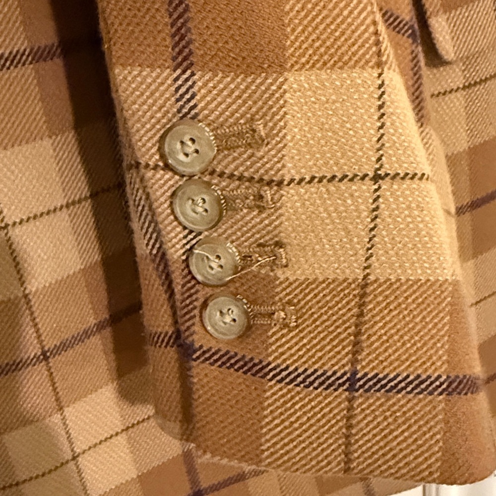 Aritzia Wilfred Margaux Blazer in Tan Plaid - 4 - Picture 7 of 7